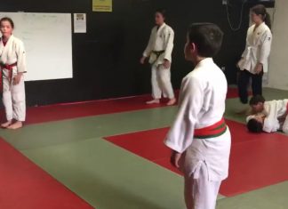 Alumnes del Judo Santpedor preparant el Judo Elements